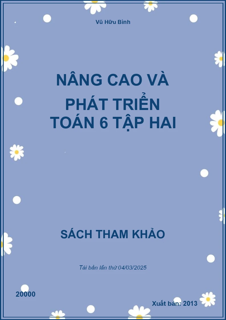 Nâng Cao Và Phát Triển Toán 6 Tập Hai