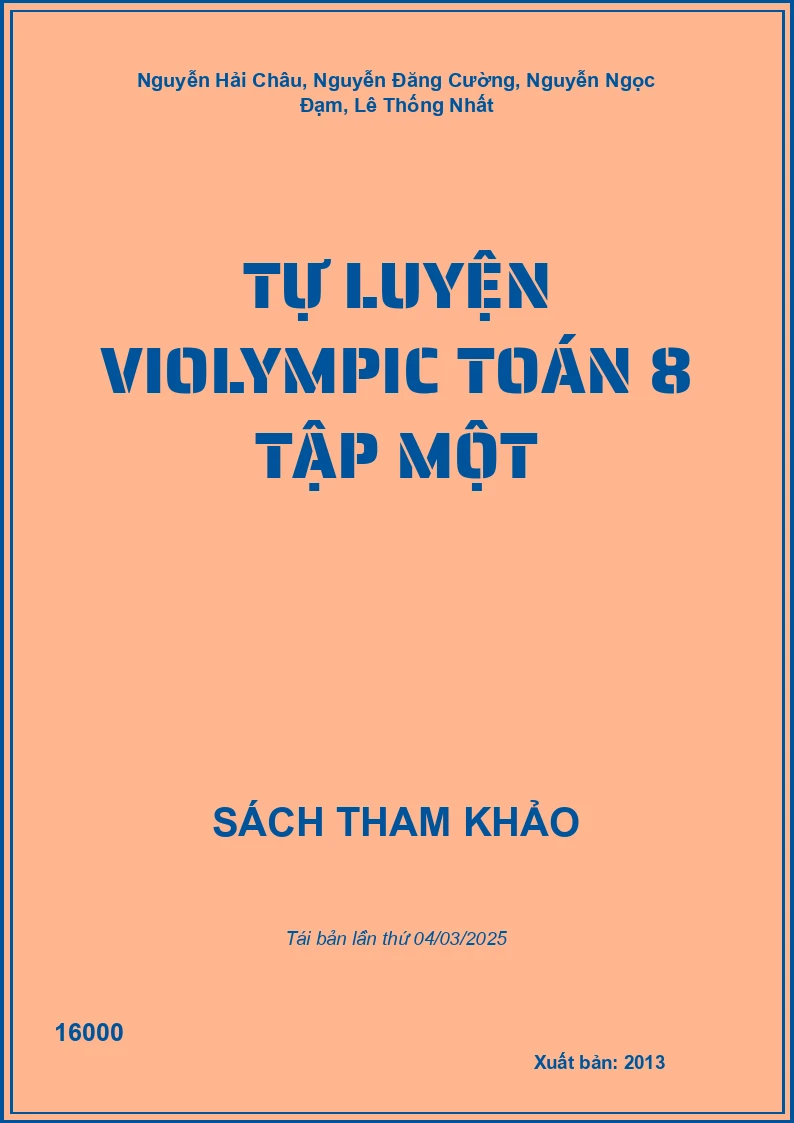 Tự Luyện Violympic Toán 8 Tập Một