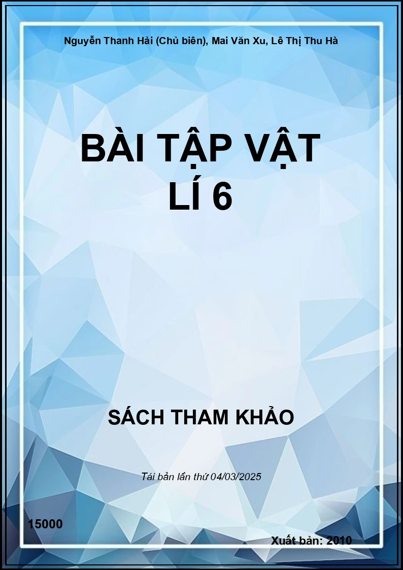 Bài Tập Vật Lí 6