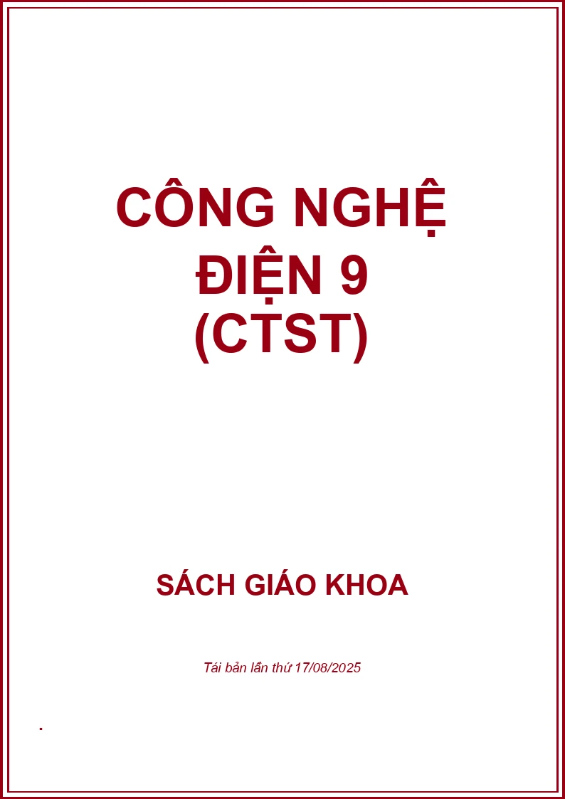 Công nghệ ĐIỆN 9 (CTST)