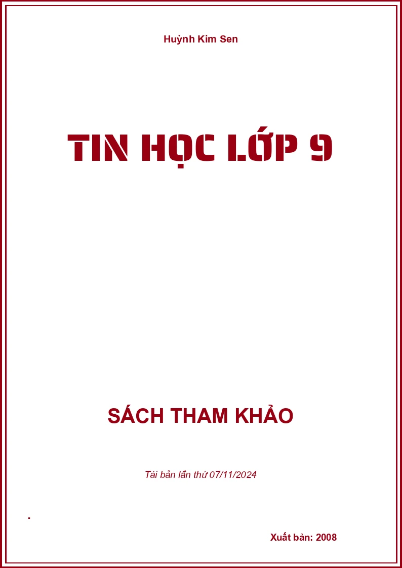 Tin Học Lớp 9