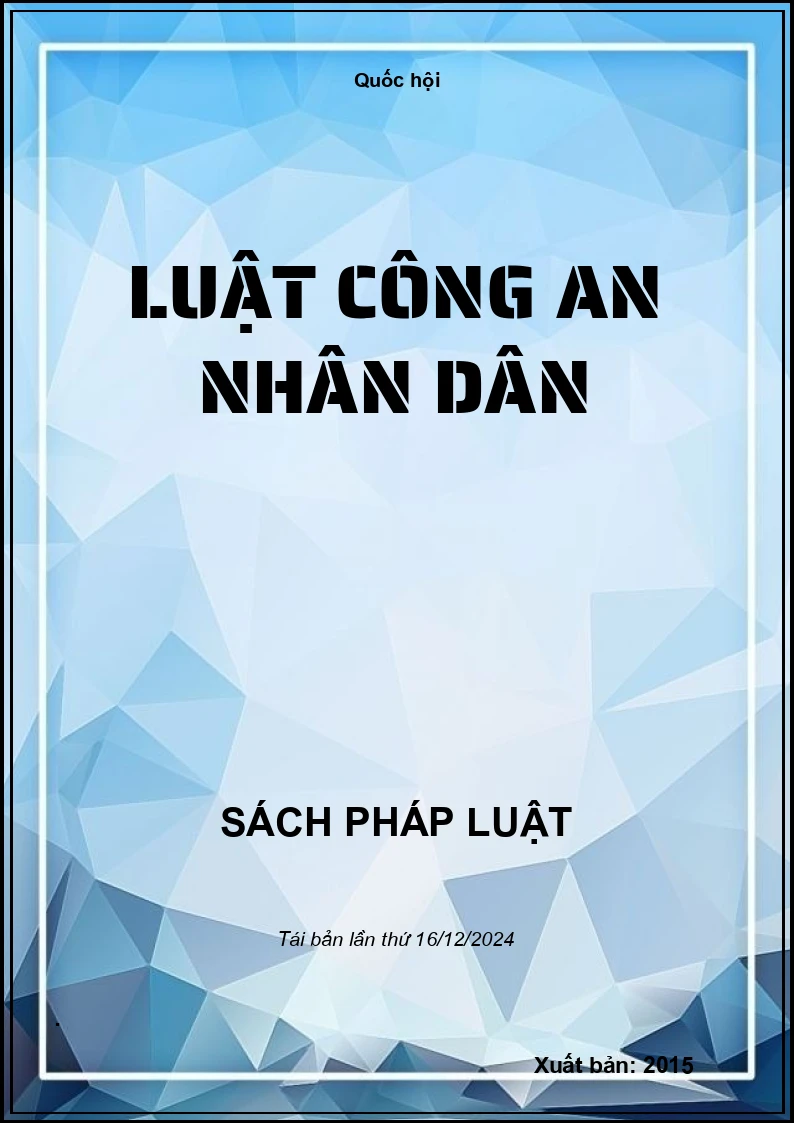 Luật Công An Nhân Dân