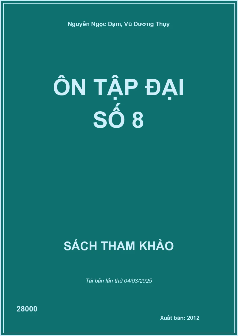 Ôn Tập Đại Số 8