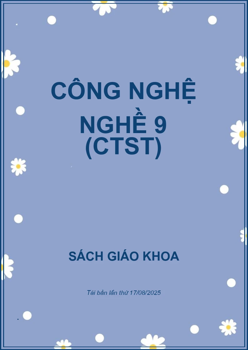 Công nghệ NGHỀ 9 (CTST)