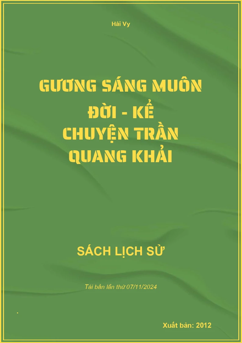 Gương Sáng Muôn Đời - Kể Chuyện Trần Quang Khải