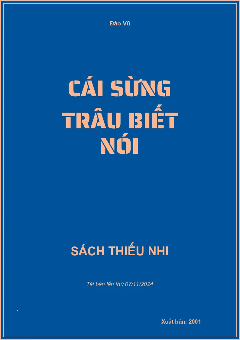 Cái Sừng Trâu Biết Nói