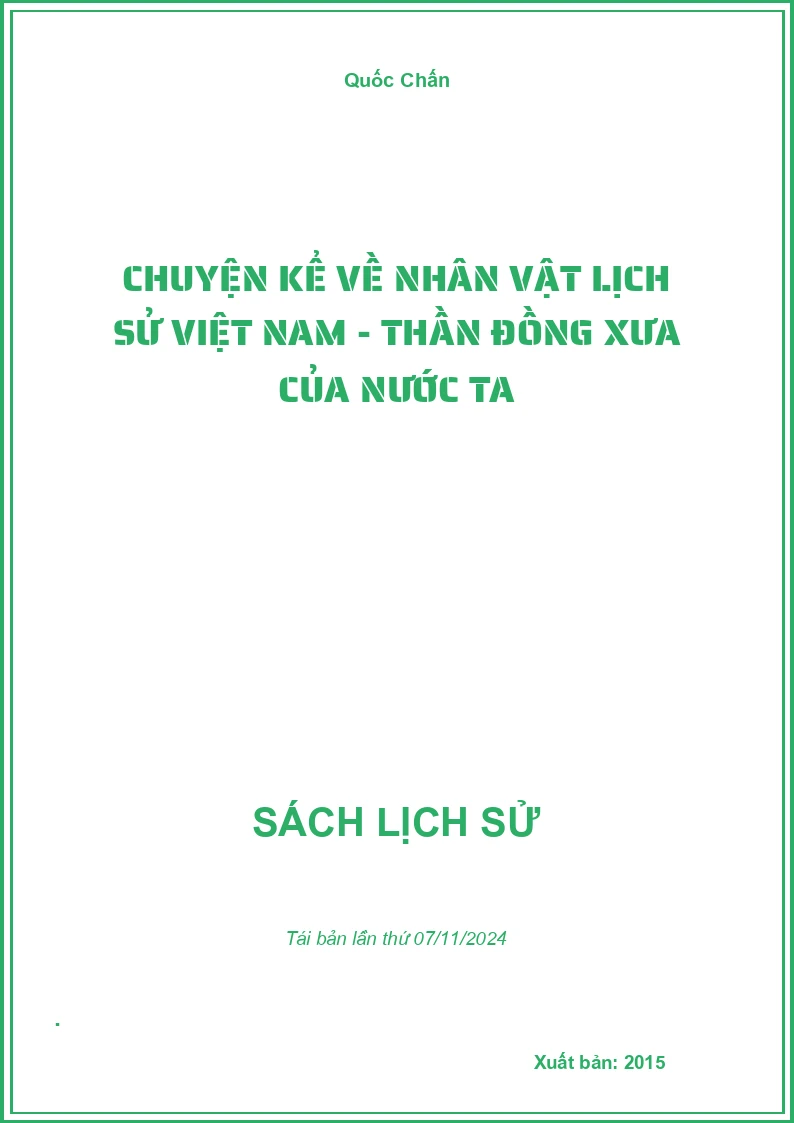 Chuyện Kể Về Nhân Vật Lịch Sử Việt Nam - Thần Đồng Xưa Của Nước Ta