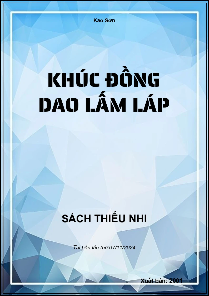 Khúc Đồng Dao Lấm Láp