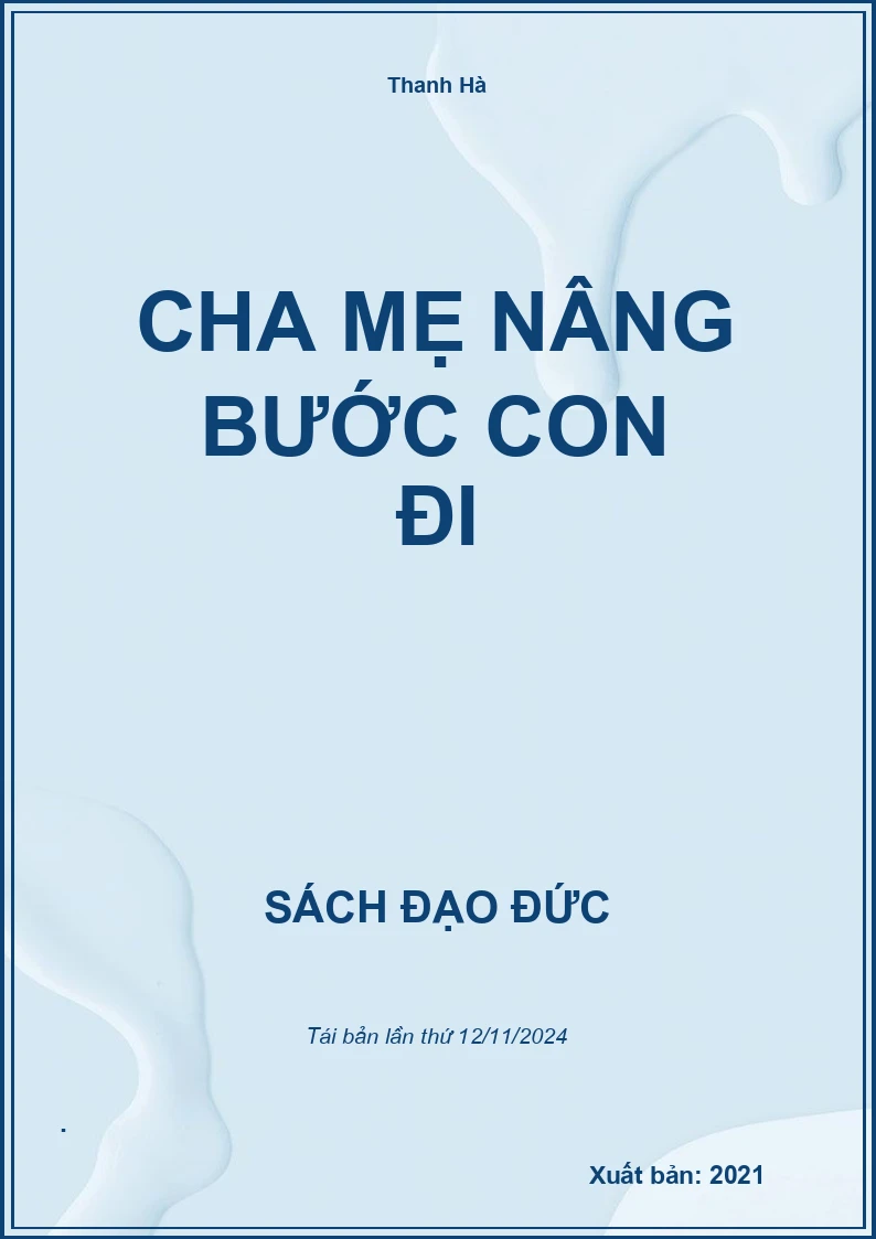 Cha mẹ nâng bước con đi
