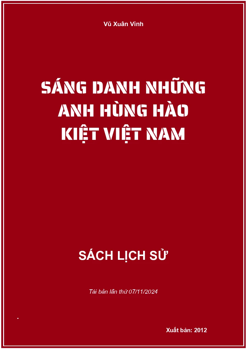 Sáng Danh Những Anh Hùng Hào Kiệt Việt Nam
