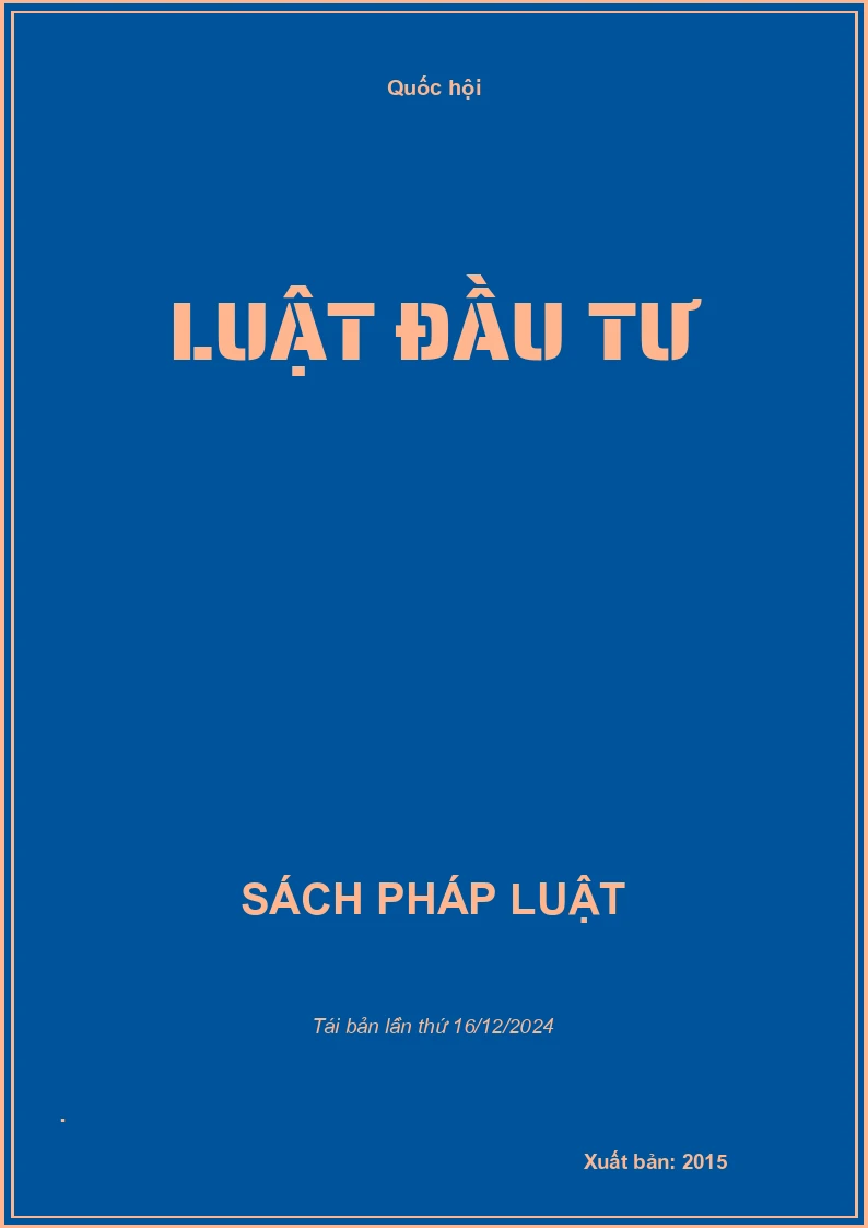 Luật Đầu Tư