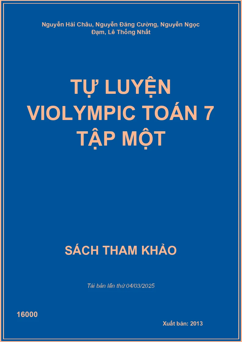 Tự Luyện Violympic Toán 7 Tập Một