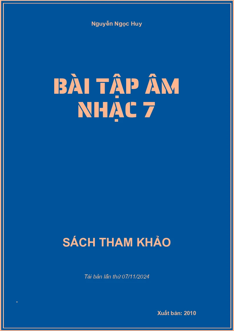 Bài Tập Âm Nhạc 7
