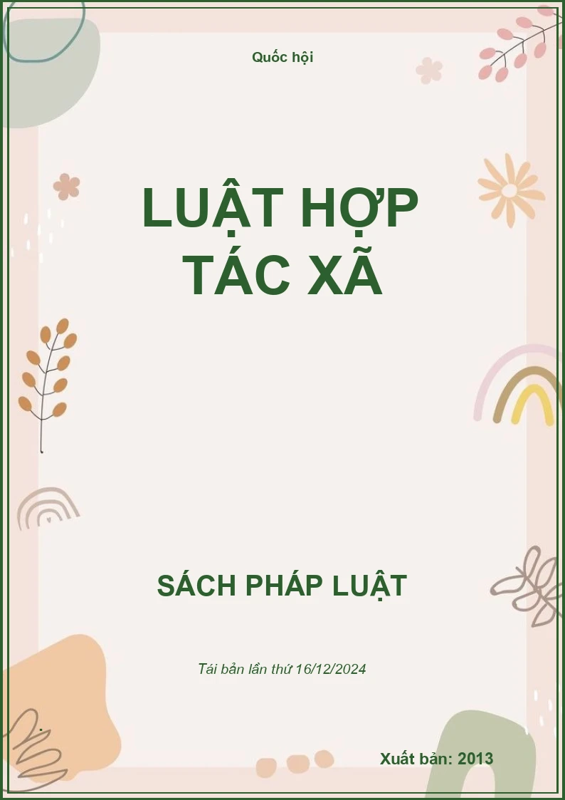 Luật Hợp Tác Xã