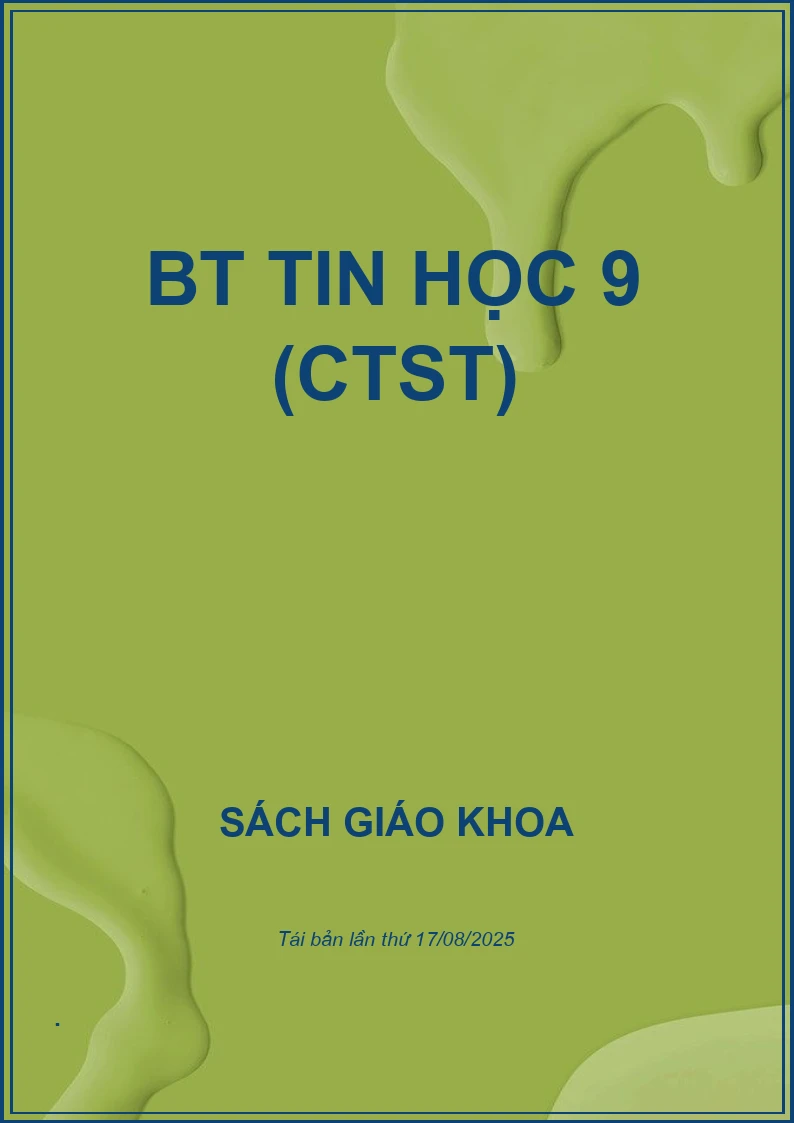 BT Tin học 9 (CTST)