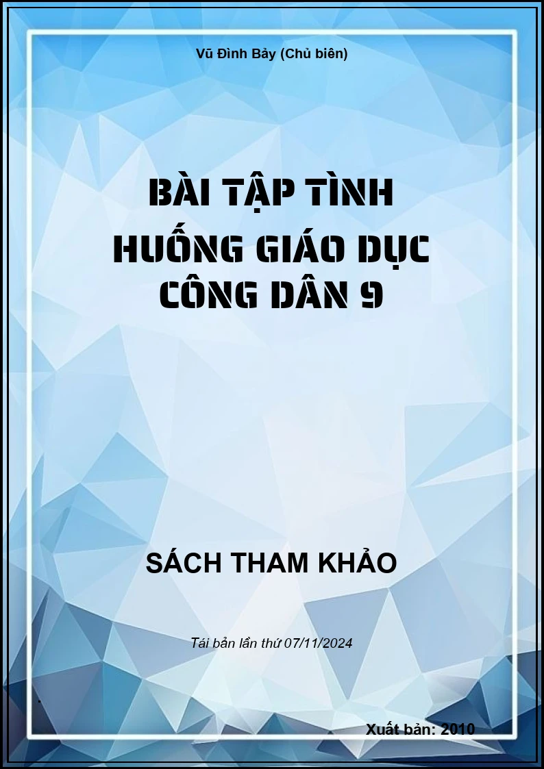 Bài Tập Tình Huống Giáo Dục Công Dân 9