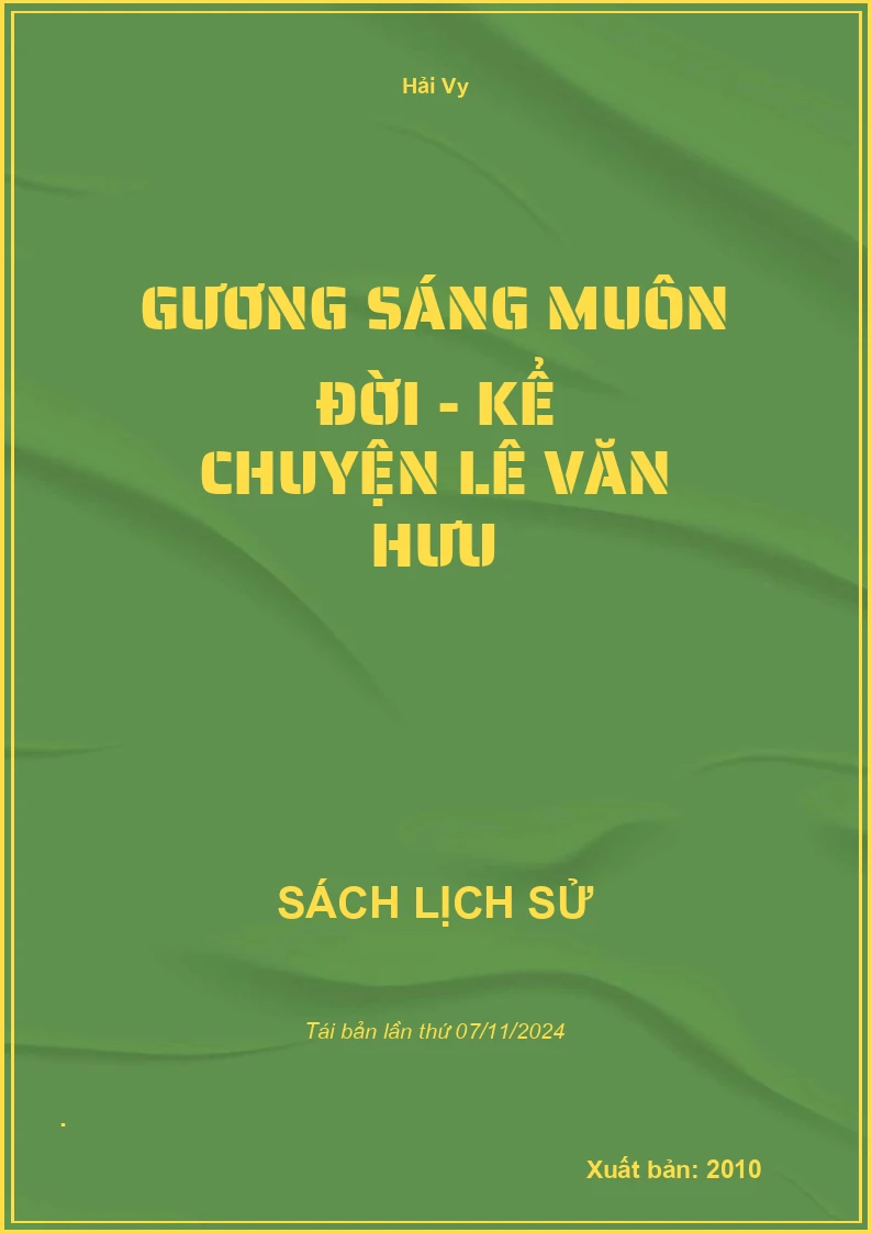Gương Sáng Muôn Đời - Kể Chuyện Lê Văn Hưu