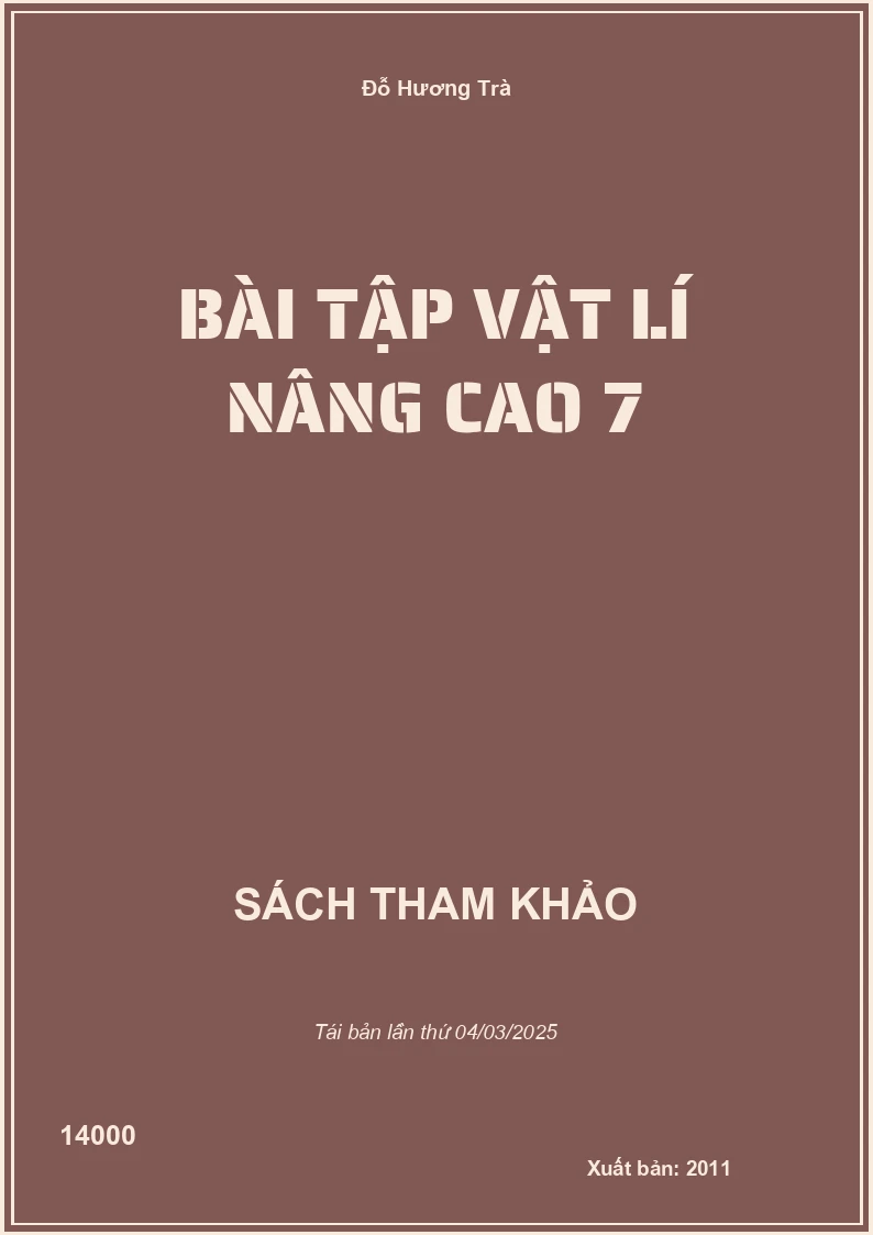 Bài Tập Vật Lí Nâng Cao 7