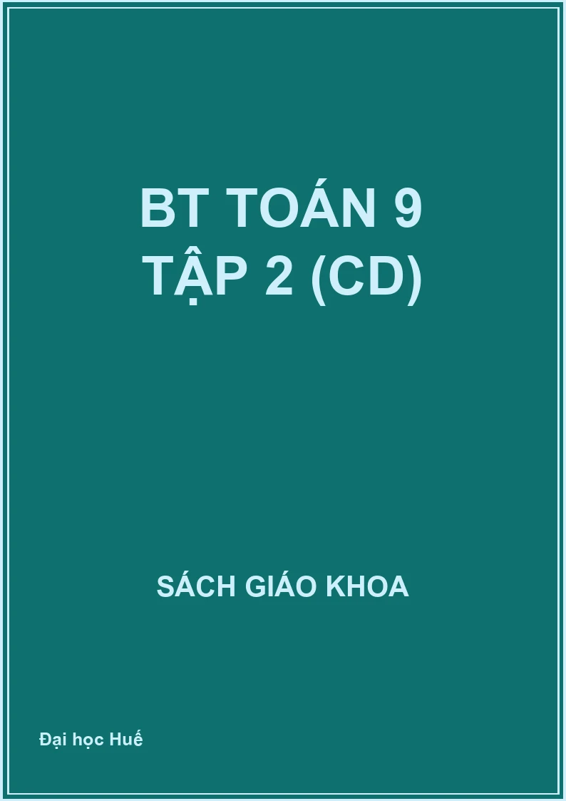 BT Toán 9 tập 2 (CD)