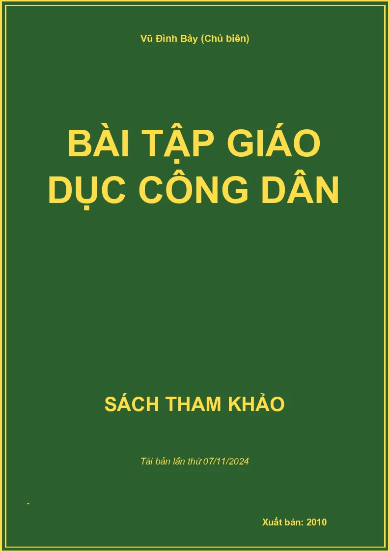 Bài Tập Giáo Dục Công Dân