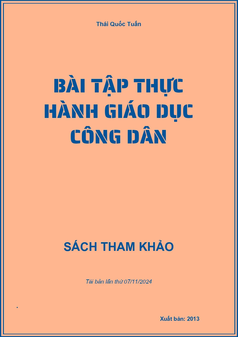 Bài Tập Thực Hành Giáo Dục Công Dân