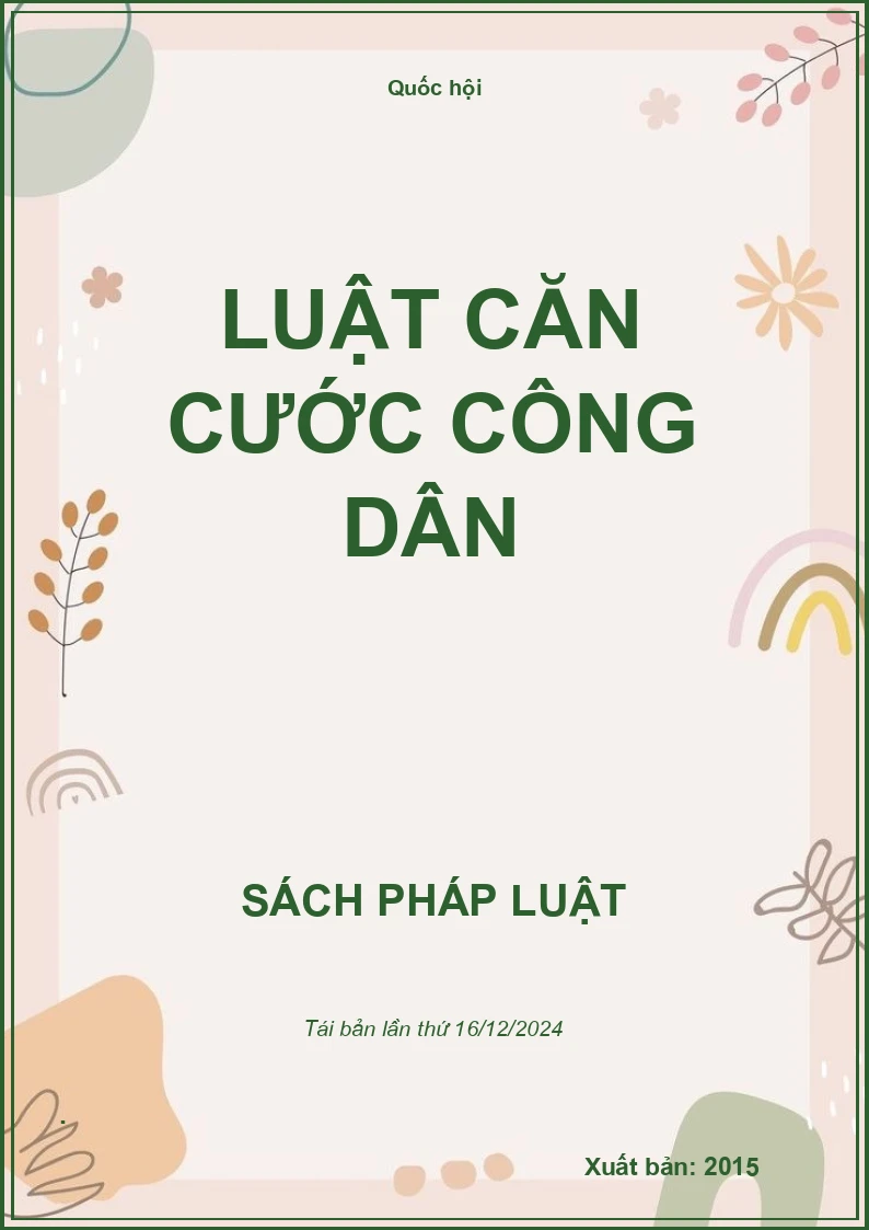 Luật Căn Cước Công Dân