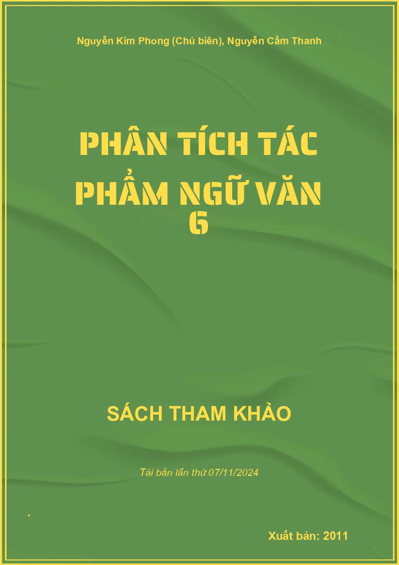 Phân Tích Tác Phẩm Ngữ Văn 6