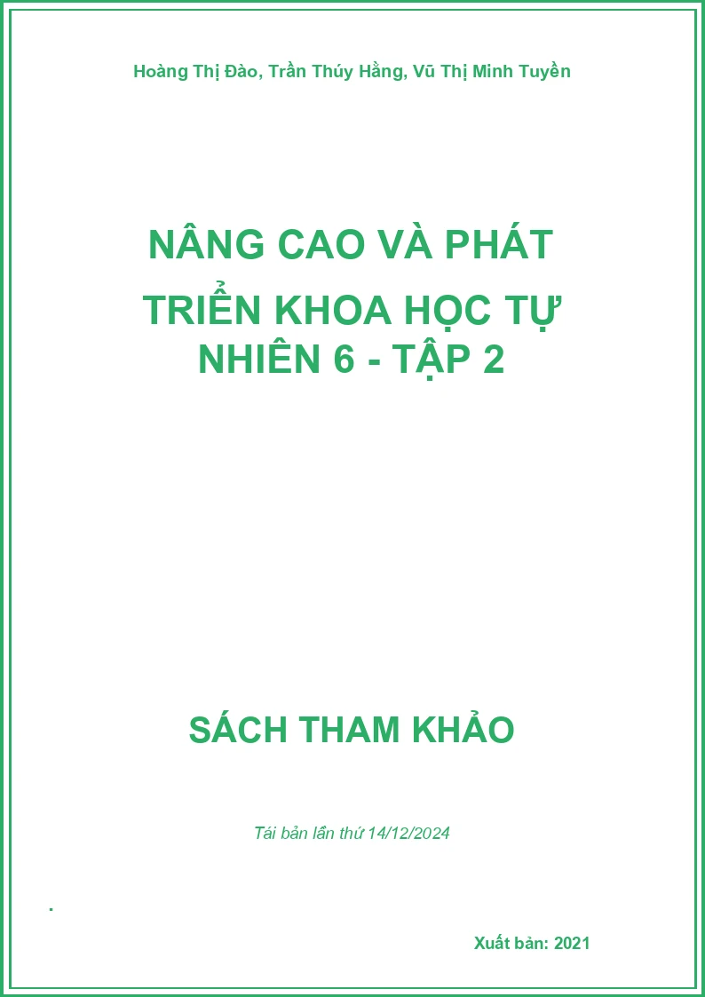 Nâng cao và phát triển Khoa học tự nhiên 6 - Tập 2