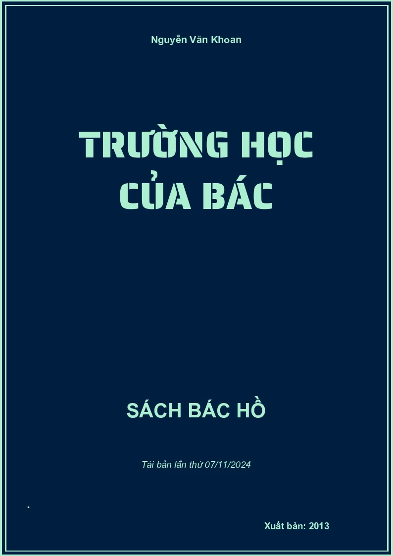 Trường Học Của Bác