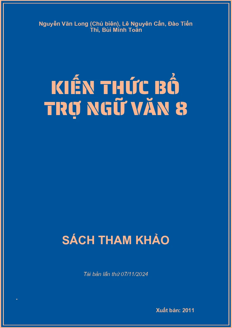 Kiến Thức Bổ Trợ Ngữ Văn 8