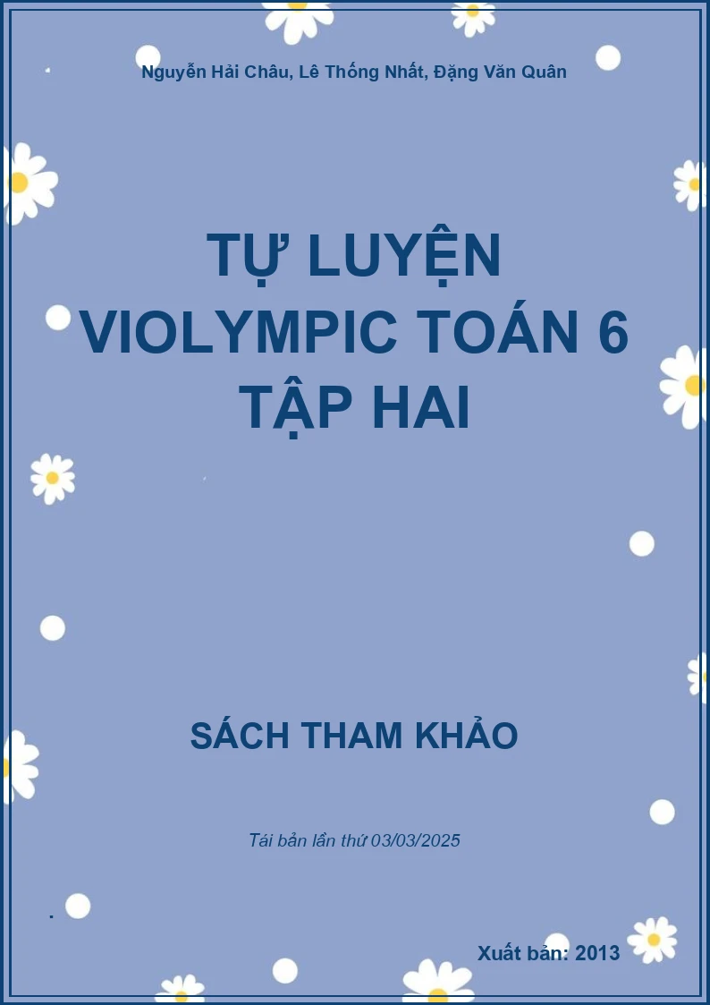 Tự Luyện Violympic Toán 6 Tập Hai
