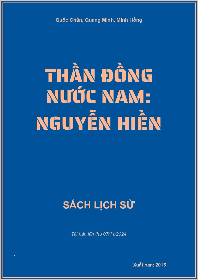 Thần Đồng Nước Nam: Nguyễn Hiền