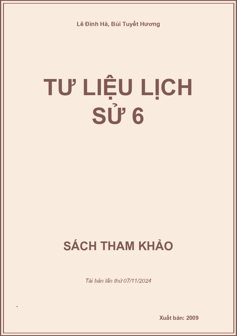Tư Liệu Lịch Sử 6