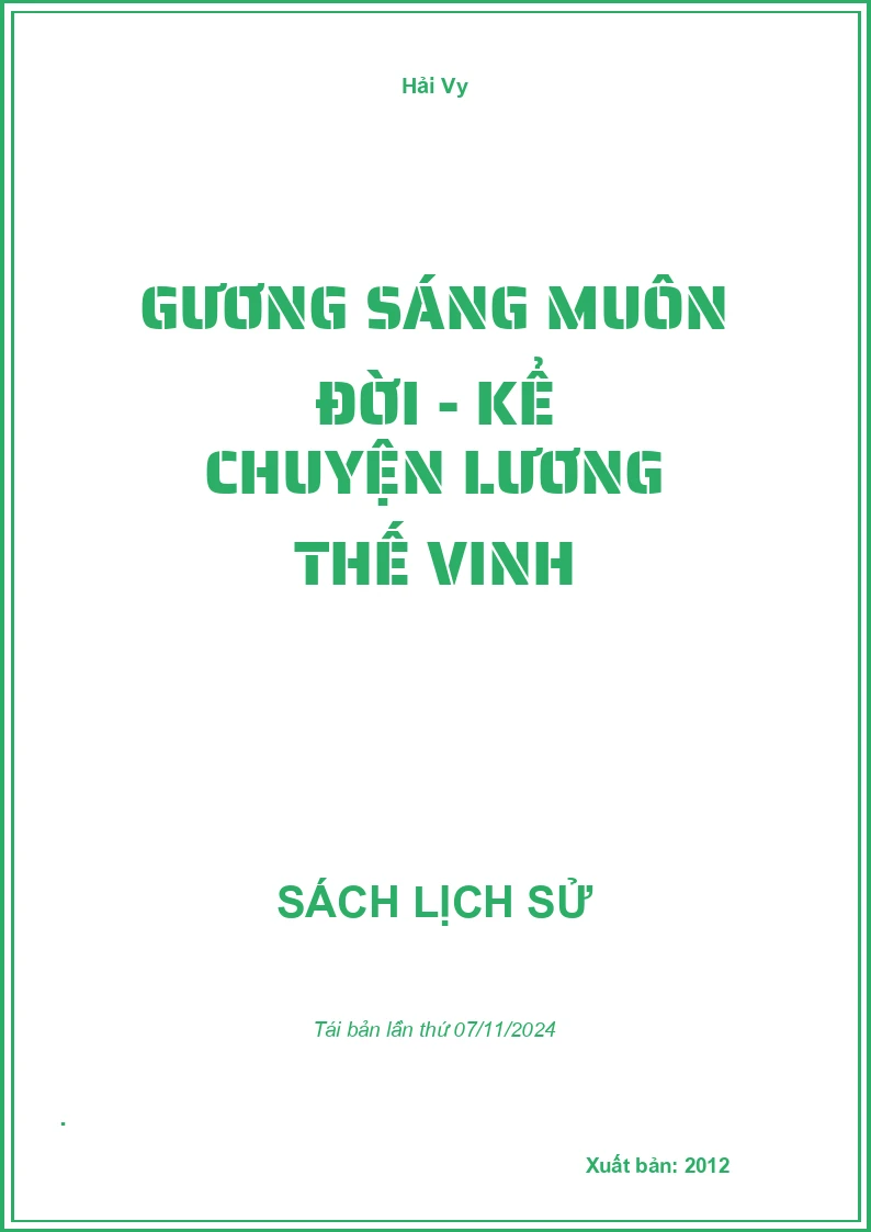 Gương Sáng Muôn Đời - Kể Chuyện Lương Thế Vinh