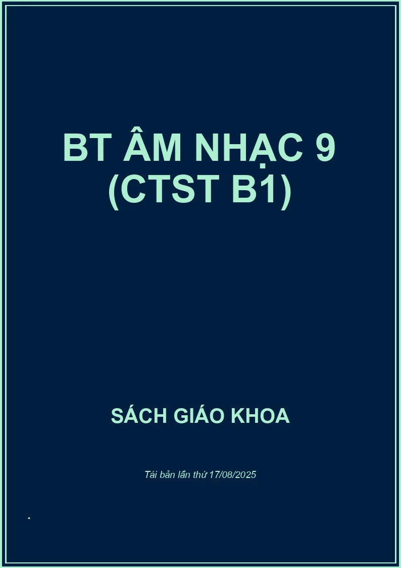 BT Âm nhạc 9 (CTST B1)