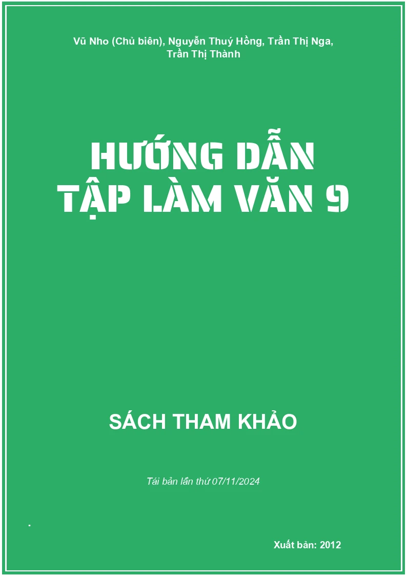 Hướng Dẫn Tập Làm Văn 9