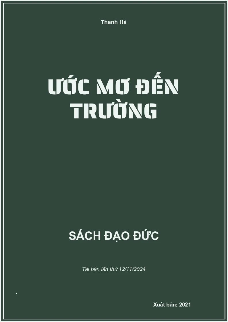Ước mơ đến trường