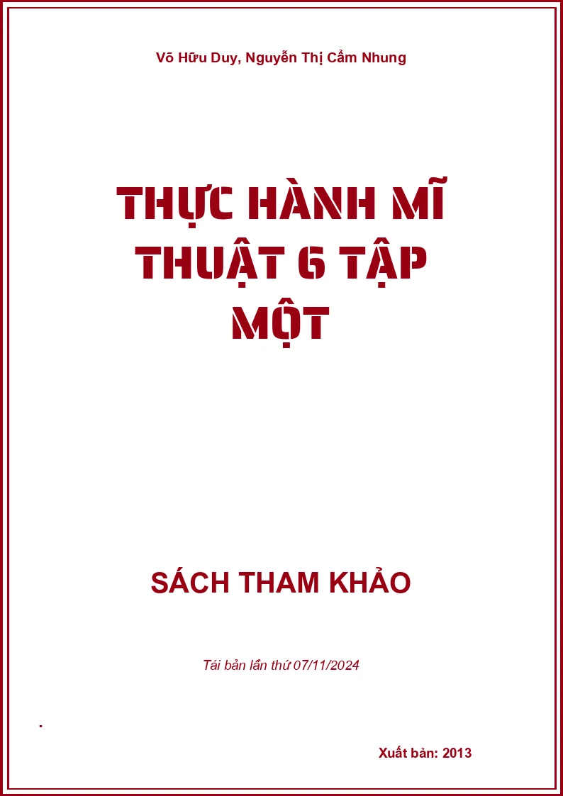 Thực Hành Mĩ Thuật 6 Tập Một