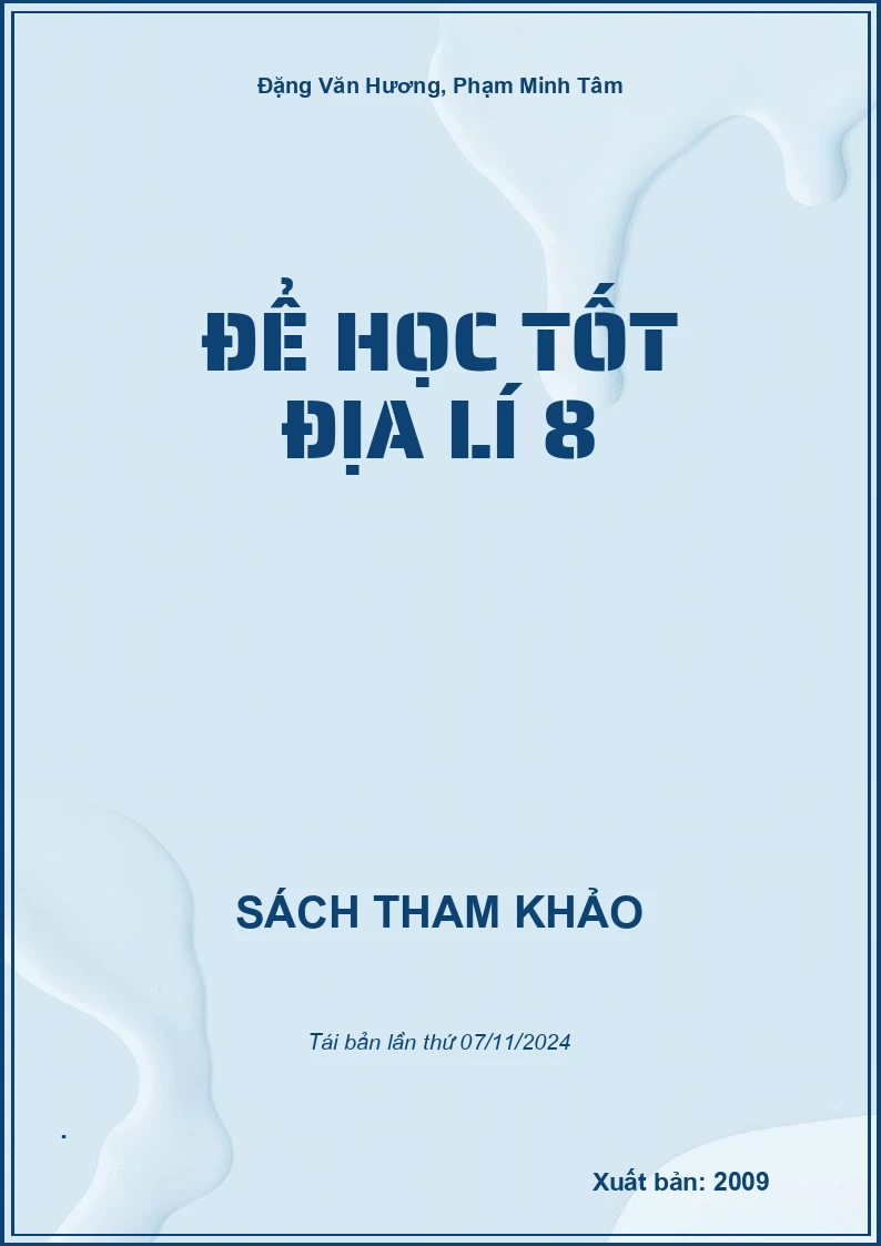 Để Học Tốt Địa Lí 8