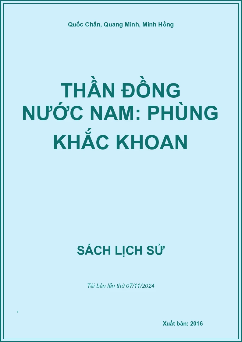 Thần Đồng Nước Nam: Phùng Khắc Khoan