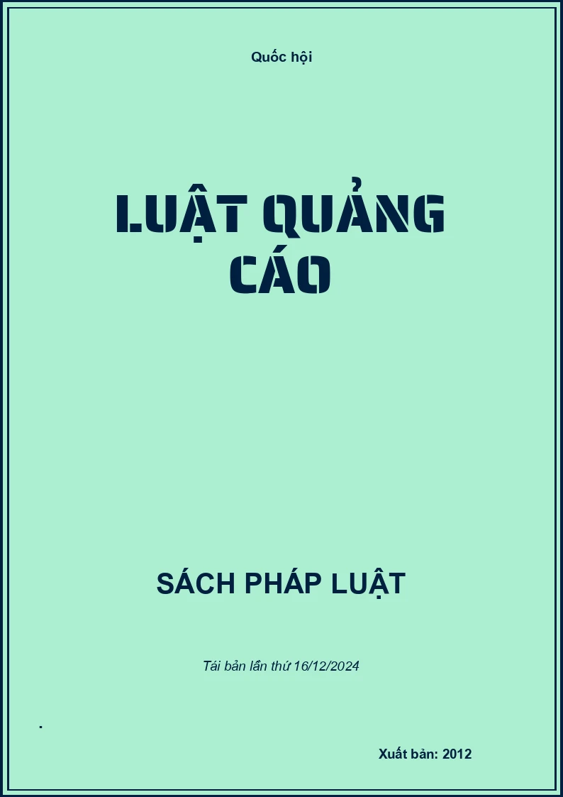 Luật Quảng Cáo