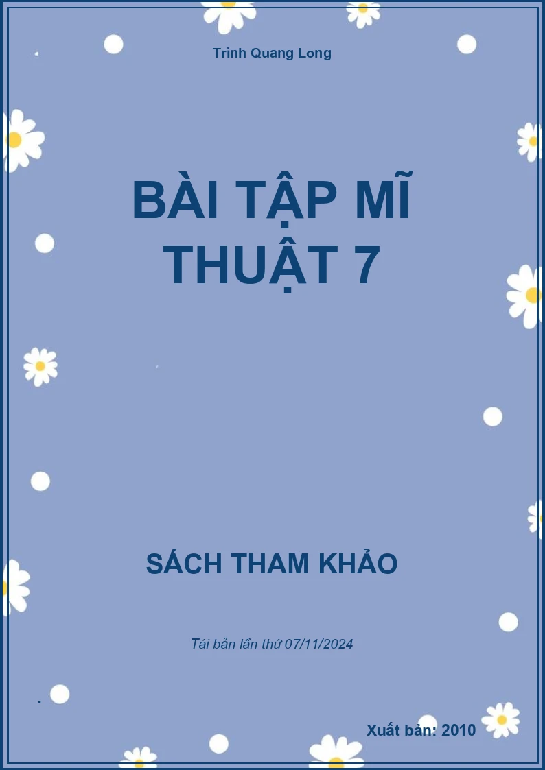 Bài Tập Mĩ Thuật 7