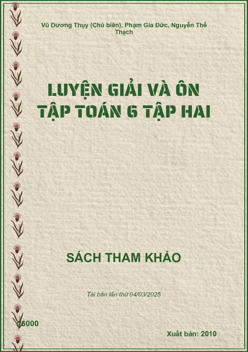 Luyện Giải Và Ôn Tập Toán 6 Tập Hai