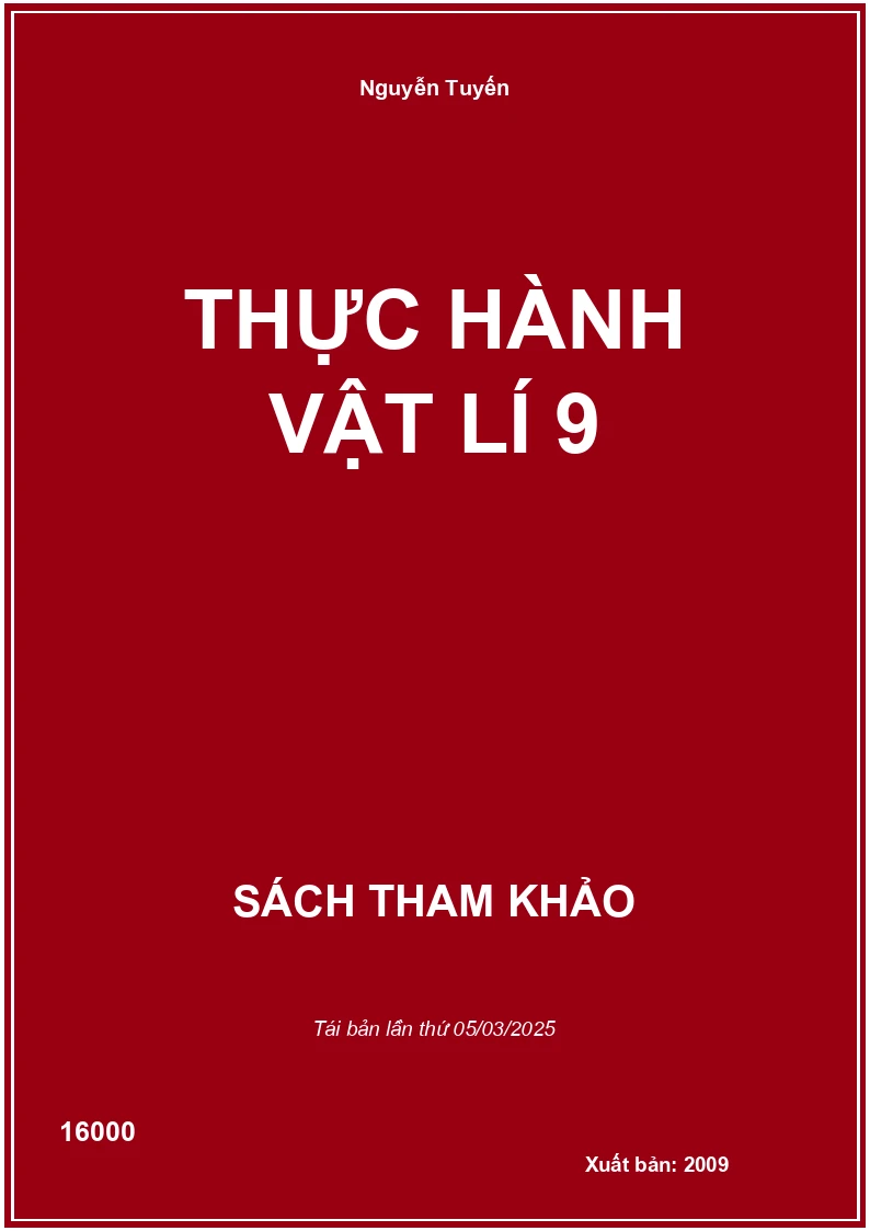Thực Hành Vật Lí 9