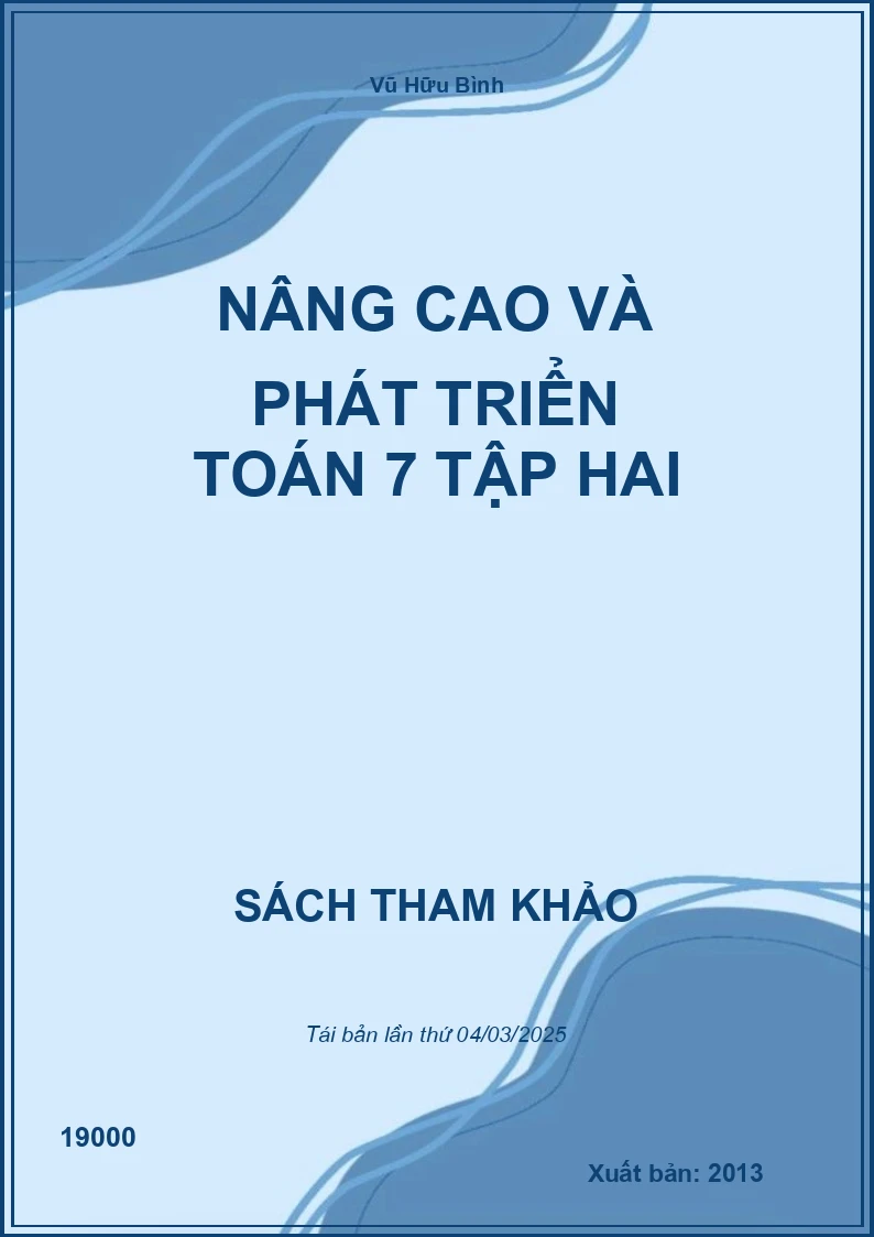 Nâng Cao Và Phát Triển Toán 7 Tập Hai