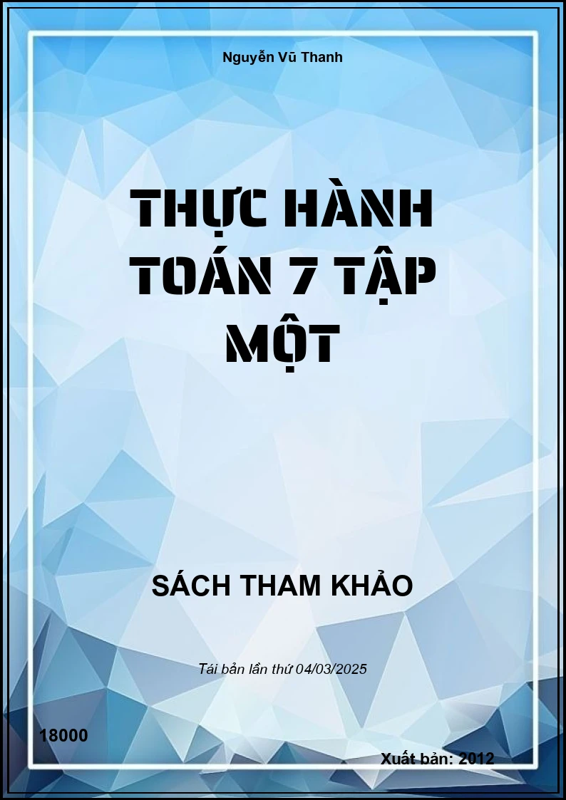 Thực Hành Toán 7 Tập Một