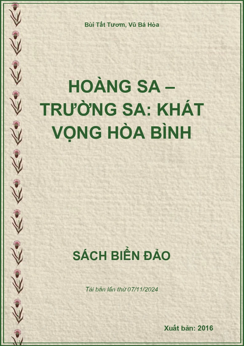 Hoàng Sa – Trường Sa: Khát vọng hòa bình