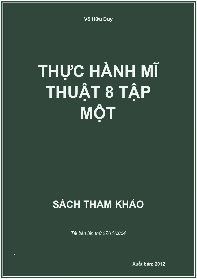 Thực Hành Mĩ Thuật 8 Tập Một