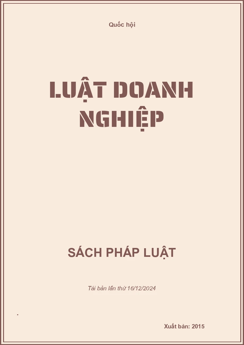 Luật Doanh Nghiệp