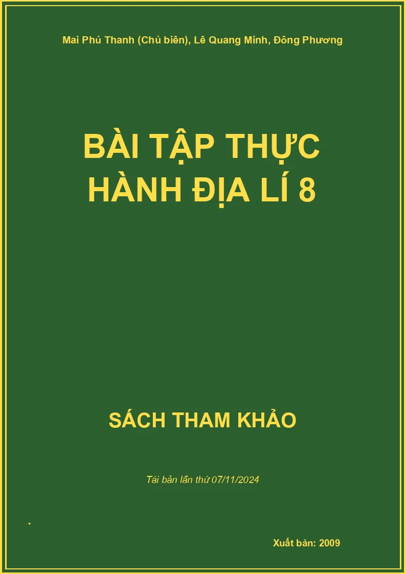 Bài Tập Thực Hành Địa Lí 8